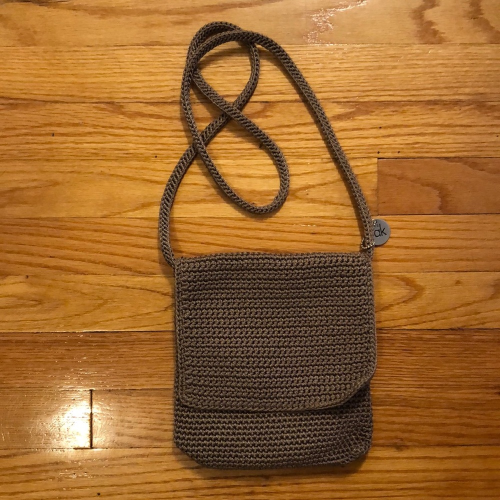 The SAK  Costa Mesa crossbody crochet flap purse